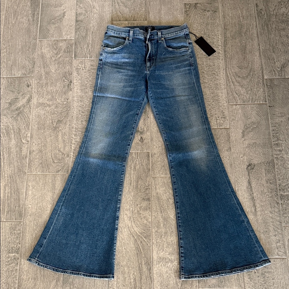 Citizens Of Humanity Medium Blue Flare Jeans